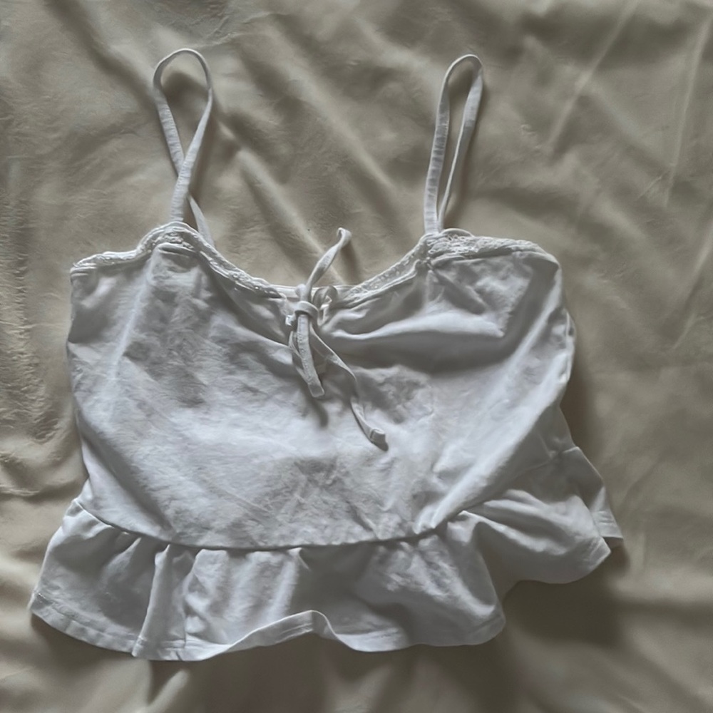 White crop top